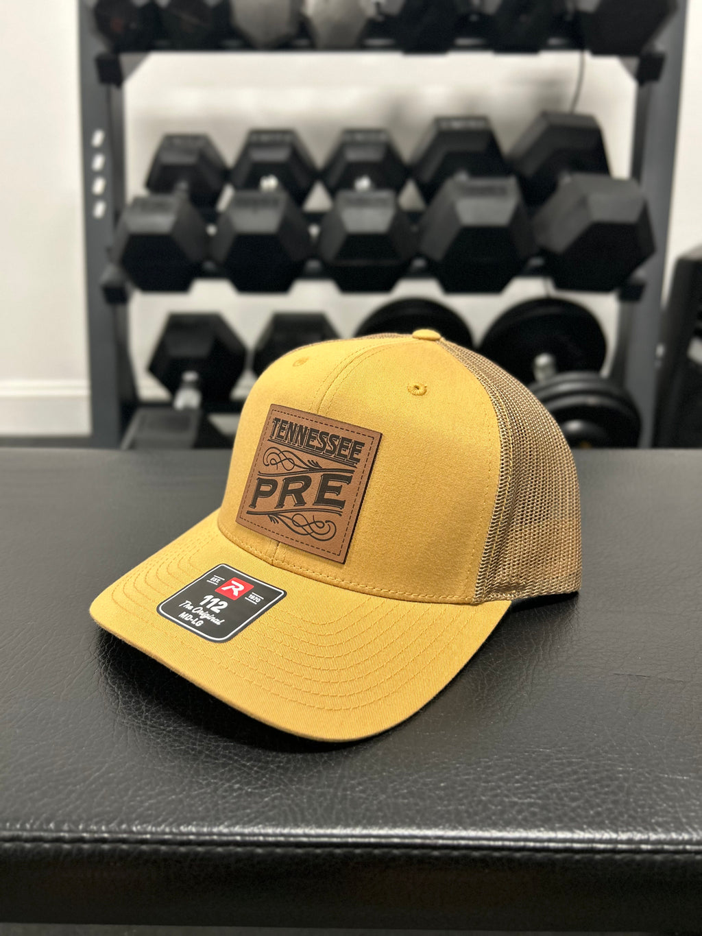 Trucker Hat w/ Leather Patch Desert Tan