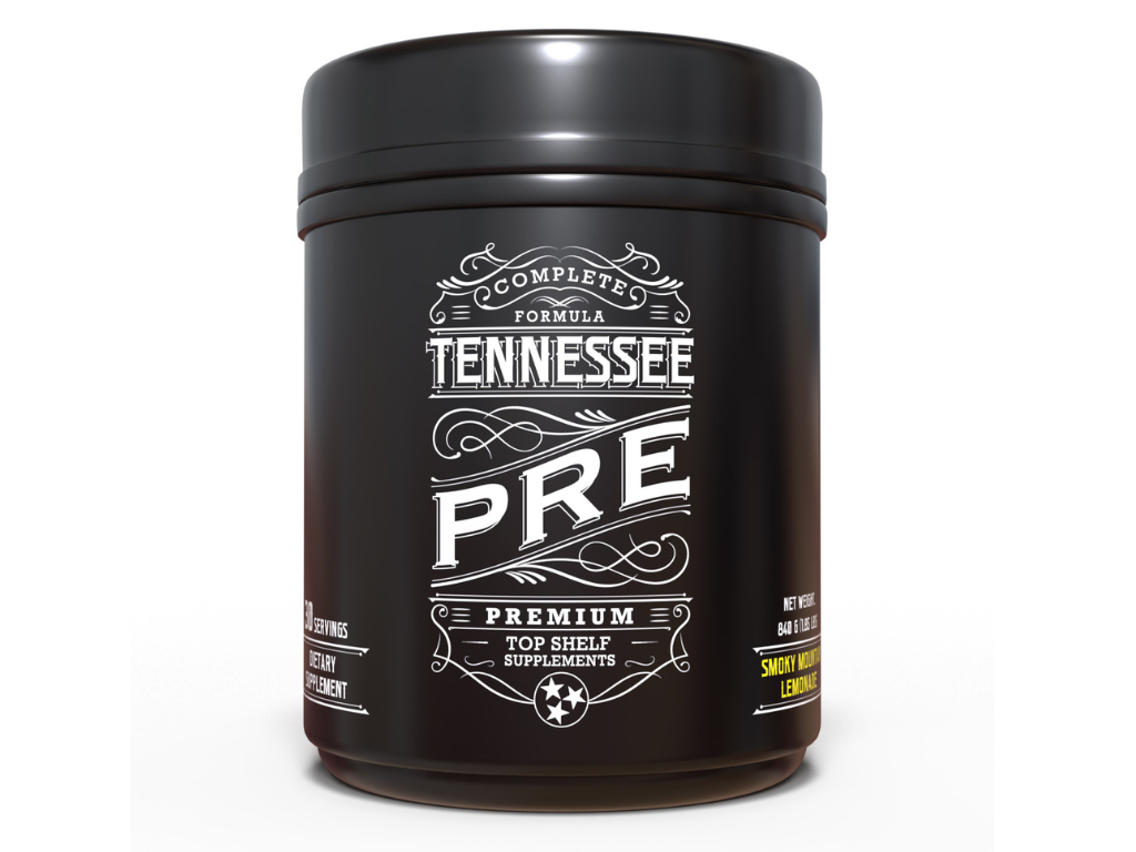 Tennessee Pre Lemonade flavored pre workout supplement.