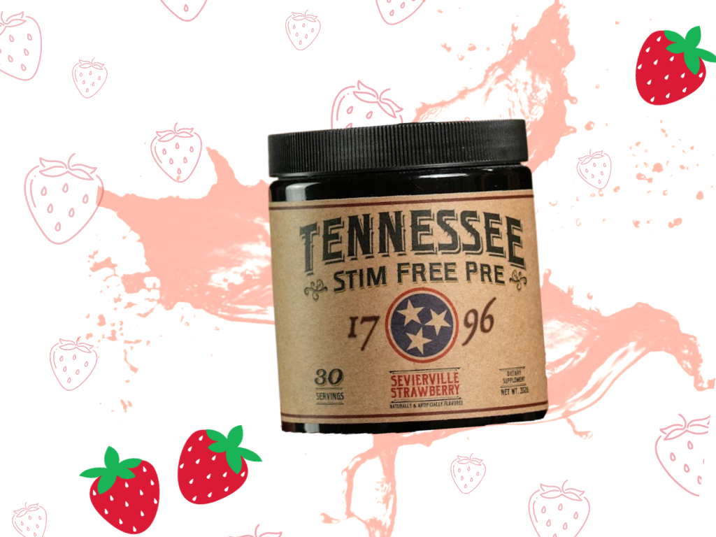Tennessee Stim Free Pre Workout 1796 -Sevierville Strawberry