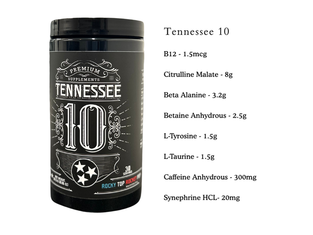 Tennessee 10 Rocky Top Rocket Pop Pre Workout